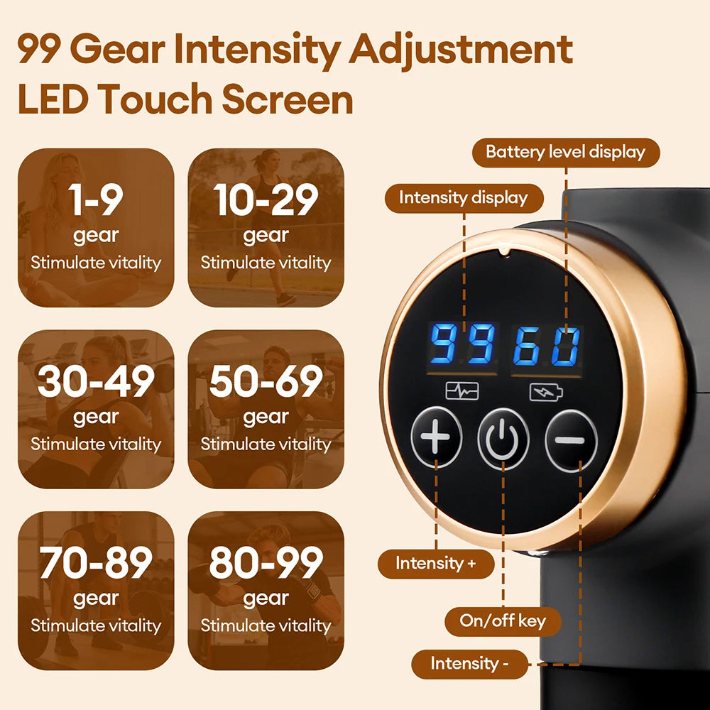 Professional High-Performance Percussion Muscle Massager