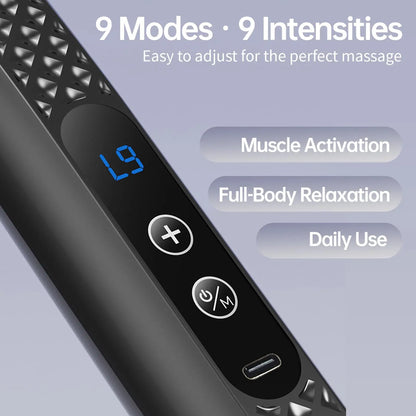 Ergonomic Massage Gun with Long Curved Handle