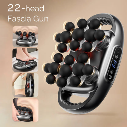 22-Head High-Frequency Body Massage Gun