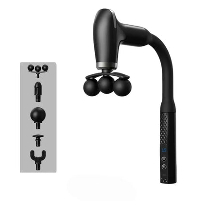 Ergonomic Massage Gun with Long Curved Handle