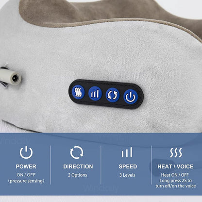 U-Shaped Electric Neck Massager 3D Shiatsu