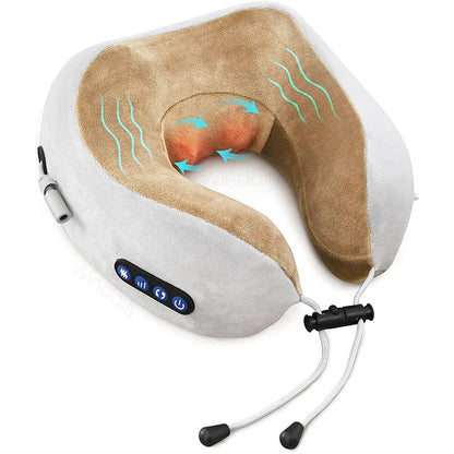 U-Shaped Electric Neck Massager 3D Shiatsu