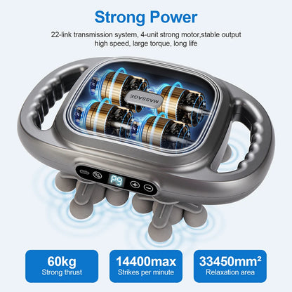 22-Head High-Frequency Body Massage Gun