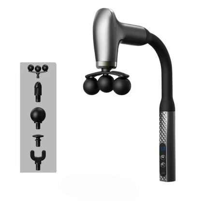 Ergonomic Massage Gun with Long Curved Handle